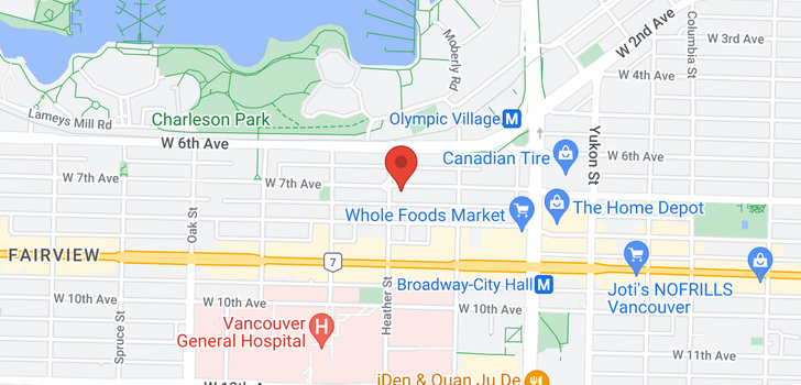 map of 690 W 7TH AVENUE